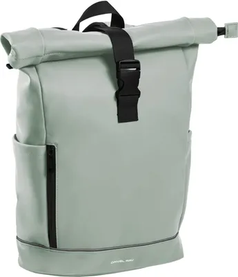 Produktbild von Daniel Ray Rolltop-Rucksack Laptoprucksack Highlands mit gepolstertem Rücken - PolyurethanRollrucksack Fahrradrucksack mit Laptopfach in Mint Green