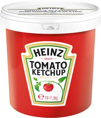 Zdjęcie produktu dla Heinz ketchup pomidorowy słodki gęsty sos pomidorowy w wiaderku 10000ml