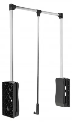 Klappbare Kleiderlift 875-1200 mm Aluminium silber 8 kg