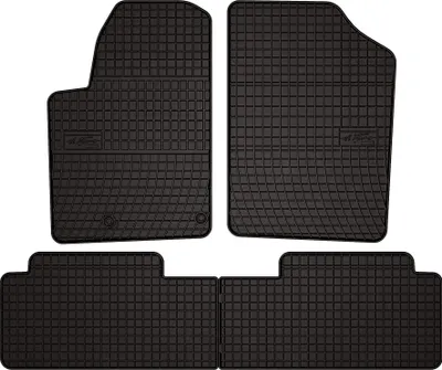 Produktbild von Gummifußmatten passend für Citroen Berlingo I (Kombi, Multispace, Bj. 1996-2010) –  schwarz, passgenau, mit Befestigungen set 4 Stk. - Gummi-Automatten
