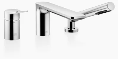 Image de Dornbracht LISSÉ Mitigeur monocommandé pour baignoire à trois trous pour montage sur bord de baignoire ou de carrelage, 27412845-00