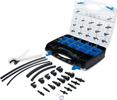 Produktbild von BGS 6776 Kunststoffrohr- & Kupplungs-Sortiment, 95 -tlg.