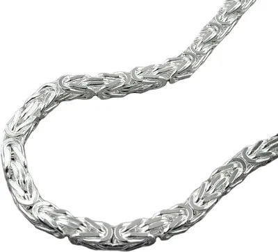 Produktbild von Kette ca.3mm Königskette vierkant glänzend Silber 925 45cm silber 3mm