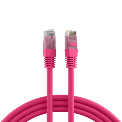Produktbild von EFB RJ45 Patchkabel U/UTP, Cat.5e, PVC, CCA, 0.5m, magenta