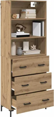 Obrázek produktu pro vidaXL Highboard Artisan dub 69,5 x 34 x 180 cm Materiál na bázi dřeva