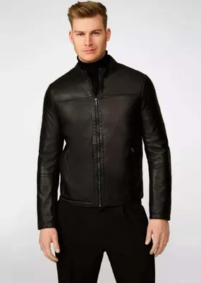 Immagine prodotto di Giacca di pelle da uomo Ricano TOMASO - Nero / M