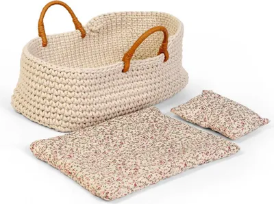 Obrázek produktu pro Pletený košík pro panenku By Astrup - 35 cm