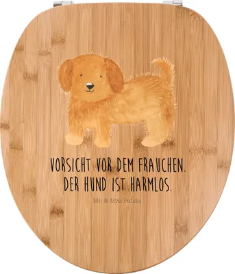 Produktbild von Mr. & Mrs. Panda klo deckel Hund Flauschig - Transparent - Geschenk, Klo-Deckel, Frauchen, Toilettendeckel, WC-Sitz, Hunde, Witzig, WC Sitz, Brille, Sprüche