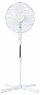 Produktbild von Aga Standventilator 41 cm Weiß, 3-Geschwindigkeitsstufen, Oszillation, Verstellbare höhe, 45 W