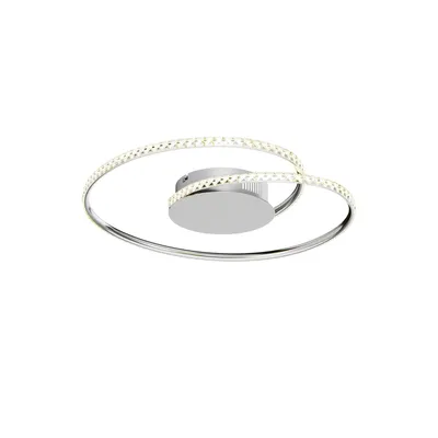 Produktbild von Lindby LED-Deckenlampe Joline, Ø 45 cm, Kristalle, Metall