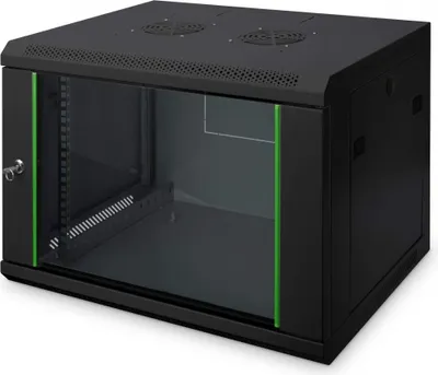 Produktbild von Wandgehäuse Dynamic Basic Serie - 600x450 mm (BxT) (schwarz, 12 Höheneinheiten)