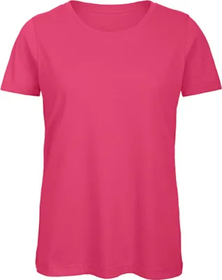 Produktbild von B&C TW043 | Damen T-Shirt / 100% Organic Baumwolle - Farbe: Fuchsia - Größe: XL