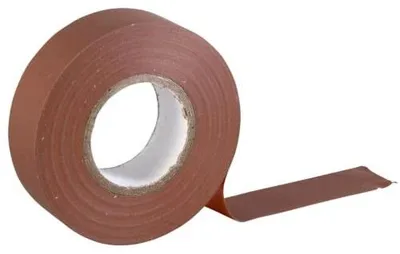 Zdjęcie produktu dla Taśma izolacyjna PVC brązowa 19MM x 20M zestaw 3 rolek do naprawy