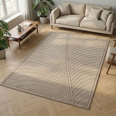 Image de Carpetsale24 Tapis d’Extérieur Design Boho Moderne Effet 3D Résistant aux UV Idéal pour Terrasse Salon et Cuisine, Taille: 140x200 cm