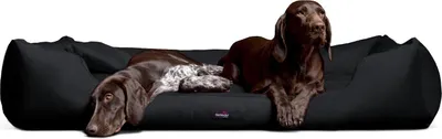 Produktbild von tierlando MORITZ KOMFORT Hundebett Hundesofa M - XXXL 90 110 130 160 185 cm - Größe: 110x90cm | Farbe: 03 Schwarz