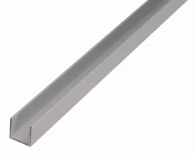 Immagine prodotto di Alberts 471903 Profilo a U, alluminio, anodizzato argento, 1000 x 20 x 8 mm