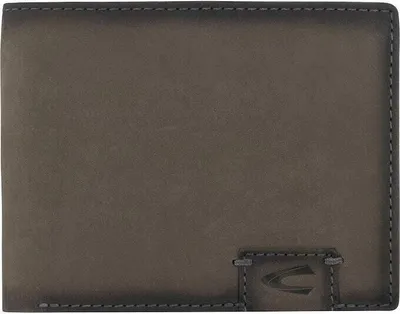 Produktbild von camel active Scheintasche Geldbörse Herrenbörse querformat, Leder grau grey dallas