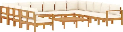 Zdjęcie produktu dla VidaXL 3214855, Kremowy, Biały, Drewno akacjowe, 500 mm, 270 mm