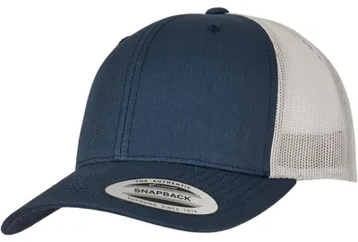 Produktbild von Flexfit RETRO Trucker Snapback Cap - navy / silber