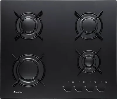 Image de Table de cuisson gaz 60cm 4 feux noir - Sauter - SPG3465B -