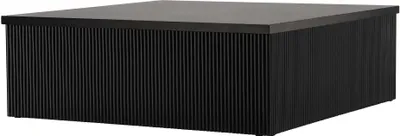 Produktbild von FURNLUX Coffee Table Lenox Black 90cm / Hauptfarbe: Schwarz / Abmessungen: 90 x 90 x 30 cm