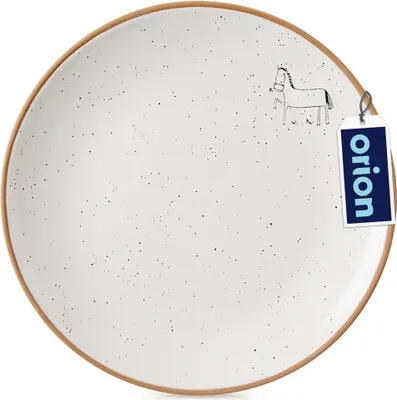 Produktbild von Orion Dessertteller Kuchenteller Keramikteller Frühstücksteller kleiner Teller aus Keramik Beige 20 cm