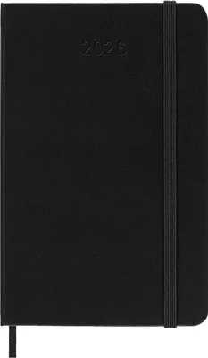 Produktbild von MOLESKINE Taschenkalender 2026 Wochen P/A6 Hardcover schwarz