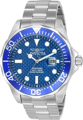 Zdjęcie produktu dla Invicta Pro Diver 12563 Zegarek Męski - Mechanizm Kwarcowy - Stal Nierdzewna z Niebieską Tarcza - 47 mm
