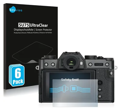 Produktbild von 6x Für Fujifilm X-T30 ll Schutzfolie Savvies Displayschutz Display Schutz Folie Klar Transparent