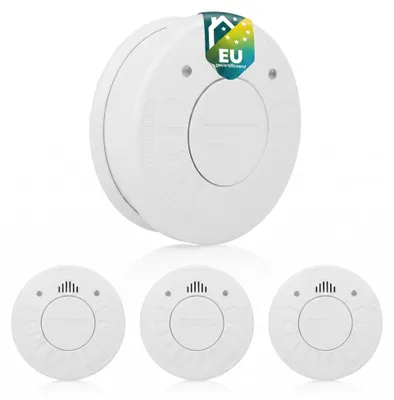 Rauchmelder Set, 3er Pack, 10 Jahre Batterie, 85 dB, Weiß