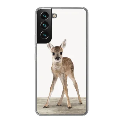 Produktbild von MuchoWow® Handyhülle Schutzhülle Hülle für Samsung Galaxy S22 Hirsche - Baby-Hirsche - Tiere - Mädchen - Jungen - Kinder Silikon Softcase Handy Hülle - Mobiltelefonhülle