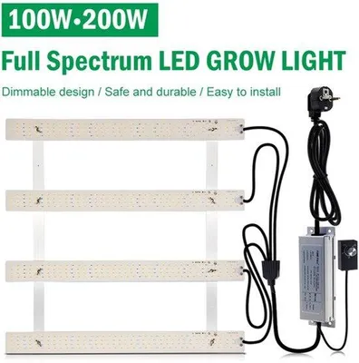 Obrázek produktu pro LED pěstební lampa - 100W - Plnospektrální - Stmívatelná - Hliníková