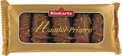 Obrázek produktu pro Kinkartz Mandle Printen v mléčné čokoládě 100g balení 12 ks