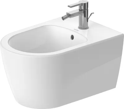 Immagine prodotto di Duravit ME by Starck Bidet suspendu, avec trop-plein, 1 trou pour robinet, portée 540mm, 272415AA00, 272415AA00