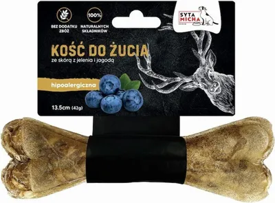 Produktbild von SYTA MICHA Hundeleckerli Hirschhautknochen und Beeren 135cm