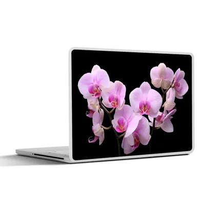 Produktbild von MuchoWow® Laptop Aufkleber Sticker Cover Orchidee - Blumen - Rosa - Flora 30x22 cm - Laptop-Sticker