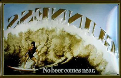 Produktbild von Blechschild Guinness Bier Surfer Welle Beer Schild Nostalgieschild