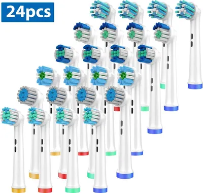 Produktbild von 24 Ersatzbürsten Kompatibel mit Oral-B Elektrische Zahnbürste