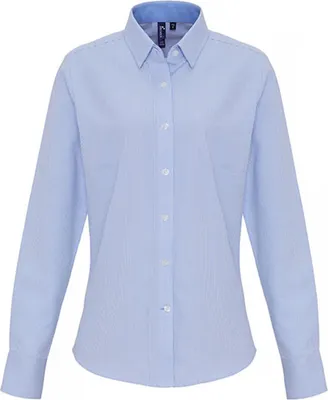 Obrázok produktu pre Dámska košeľa Premier Workwear Bavlna Rich Oxford Stripes