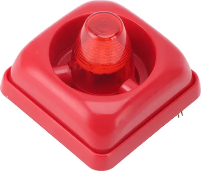 Zdjęcie produktu dla Dźwiękowy alarm wizualny LED Stroboskopowy klakson ostrzegawczy 3 tryby dźwięku Migające światło Klakson przeciwpożarowy DC12V 24V