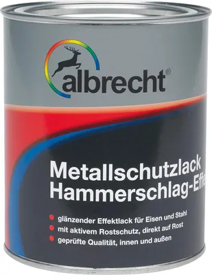 Produktbild von Albrecht Metallschutzlack Hammerschlag-Effekt 750 ml anthrazit
