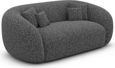 Produktbild von Bouclé 2-Sitzer Couch Gaia Graphit