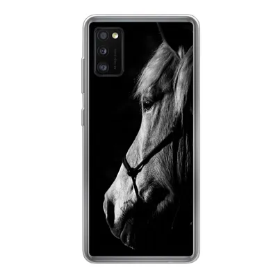 Produktbild von MuchoWow® Handyhülle Schutzhülle Hülle für Samsung Galaxy A41 Pferd - Halfter - Leicht Silikon Softcase Handy Hülle - Mobiltelefon