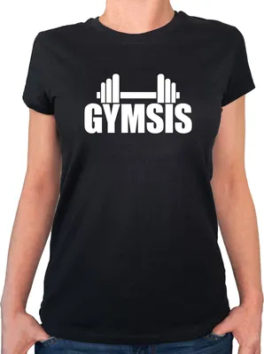 Produktbild von Huuraa Damen T-Shirt Gymsis Hantel XS Black Bio Baumwolle Fairtrade Damenshirt Geschenkidee