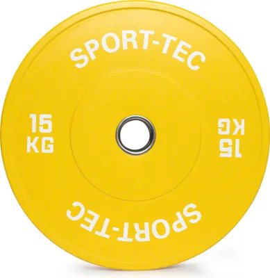 Produktbild von Hantelscheibe Olympia Bumper Plate, 50 mm, 15 kg, gelb