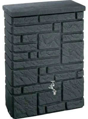 Obrázok produktu pre Sud na vodu Arvés Maurano 300 l tmavo sivý granit vr. veka