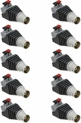 Produktbild von BNC Buchse Adapter > Terminal Block 2-Pin Druck Klemmen Stecker Kabel Verbinder[10x Stecker]
