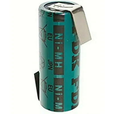 A close-up studio shot of a single battery.