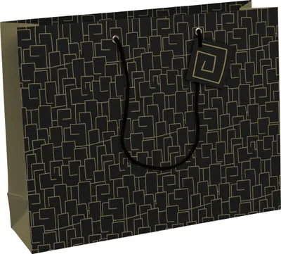 Produktbild von Clairefontaine 6x Archi, Geschenktasche 37,3x11 ,8x27,5cm Schwarz 32478-6C