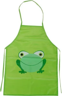 Produktbild von Jumada's - Klederapron - Malschürze - Küchenschürze - Kinder Leicht abzuspülen - Frosch - Grün